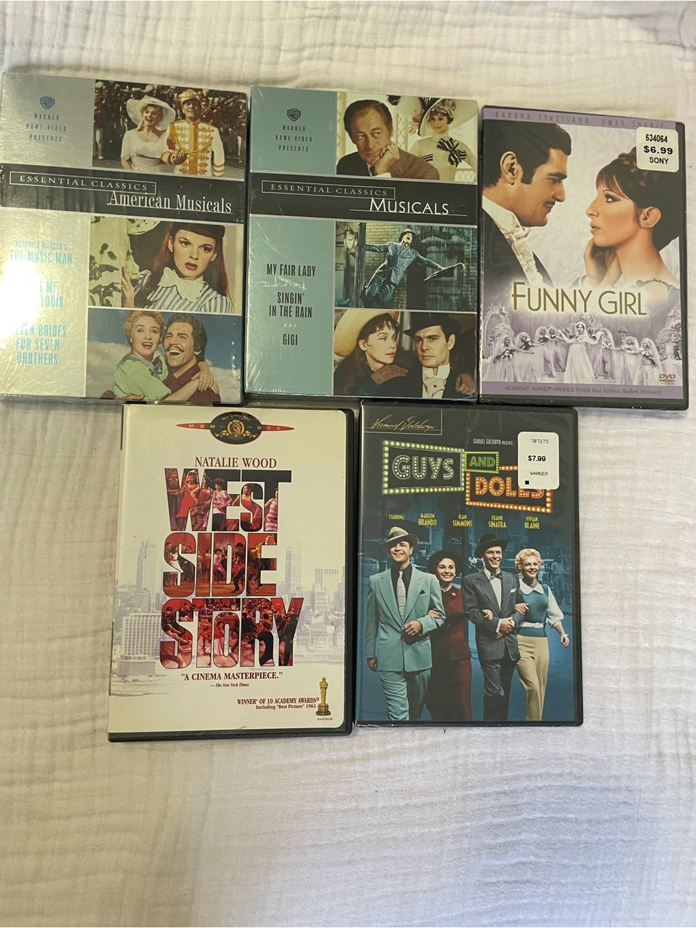 Collection of 9 Essential Classic American Musicals DVDs